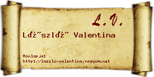 László Valentina névjegykártya